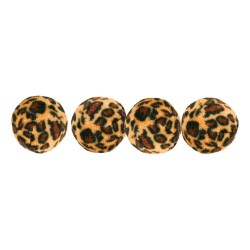 Trixie Cat Toy Balls Leopard Print 4 Pack